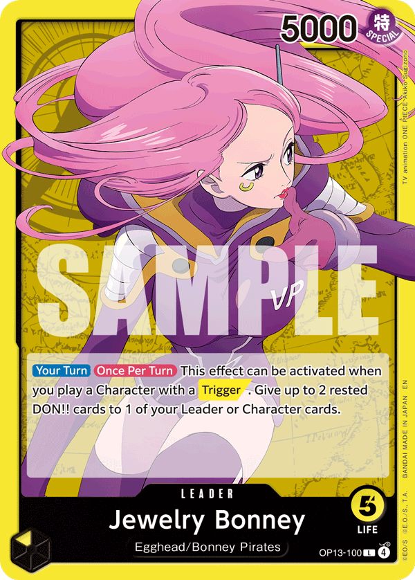 Jewelry Bonney Carrying On His Will - OP-13 One Piece Card Jewelry Bonney Carrying On His Will - OP-13 One Piece Card