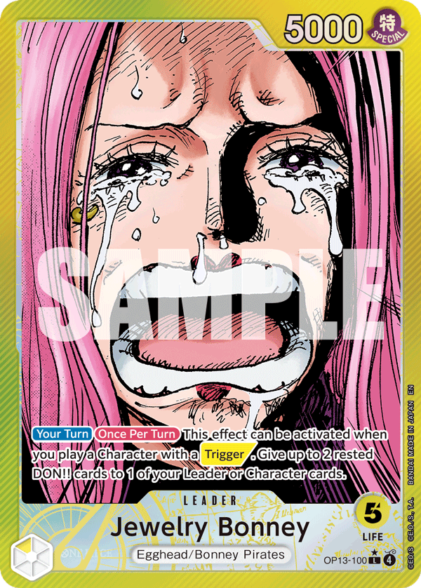 Jewelry Bonney Carrying On His Will - OP-13 One Piece Card Jewelry Bonney Carrying On His Will - OP-13 One Piece Card
