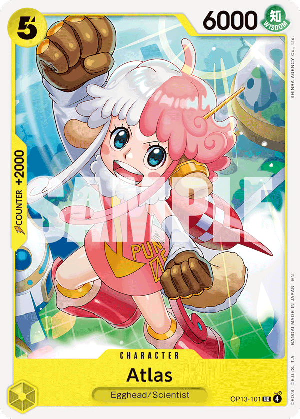 Atlas Carrying On His Will - OP-13 One Piece Card Atlas Carrying On His Will - OP-13 One Piece Card