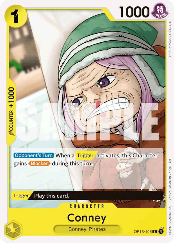 Conney Carrying On His Will - OP-13 One Piece Card Conney Carrying On His Will - OP-13 One Piece Card