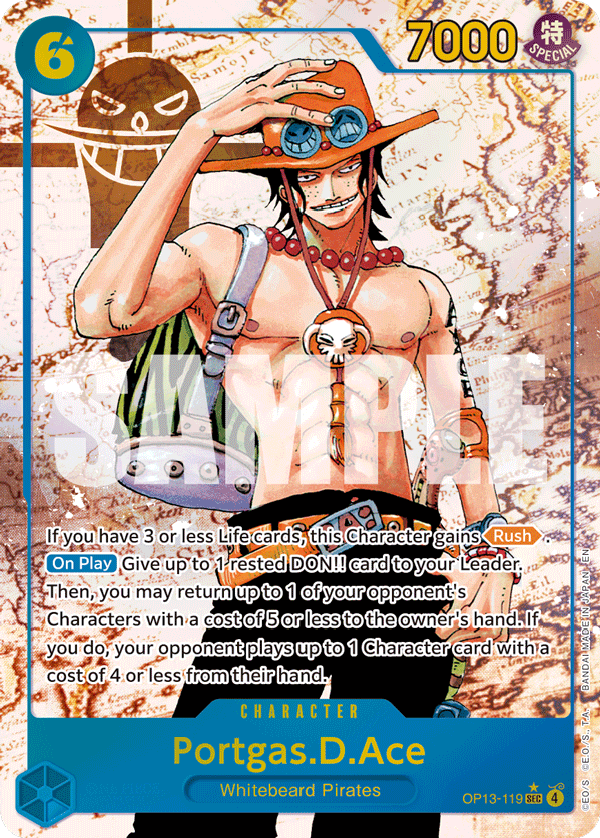 Portgas.D.Ace Carrying On His Will - OP-13 One Piece Card Portgas.D.Ace Carrying On His Will - OP-13 One Piece Card