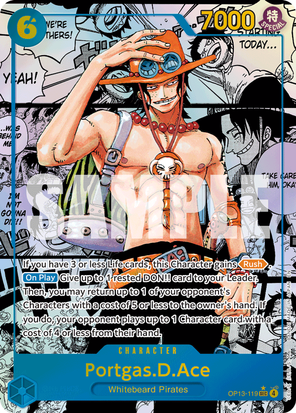 Portgas.D.Ace Carrying On His Will - OP-13 One Piece Card Portgas.D.Ace Carrying On His Will - OP-13 One Piece Card