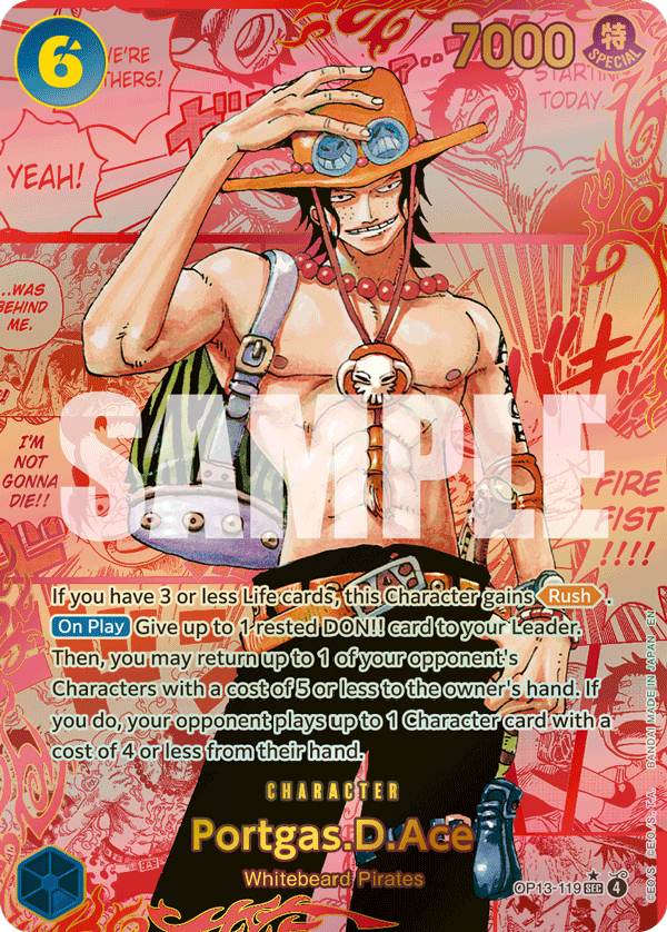 Portgas.D.Ace Carrying On His Will - OP-13 One Piece Card Portgas.D.Ace Carrying On His Will - OP-13 One Piece Card