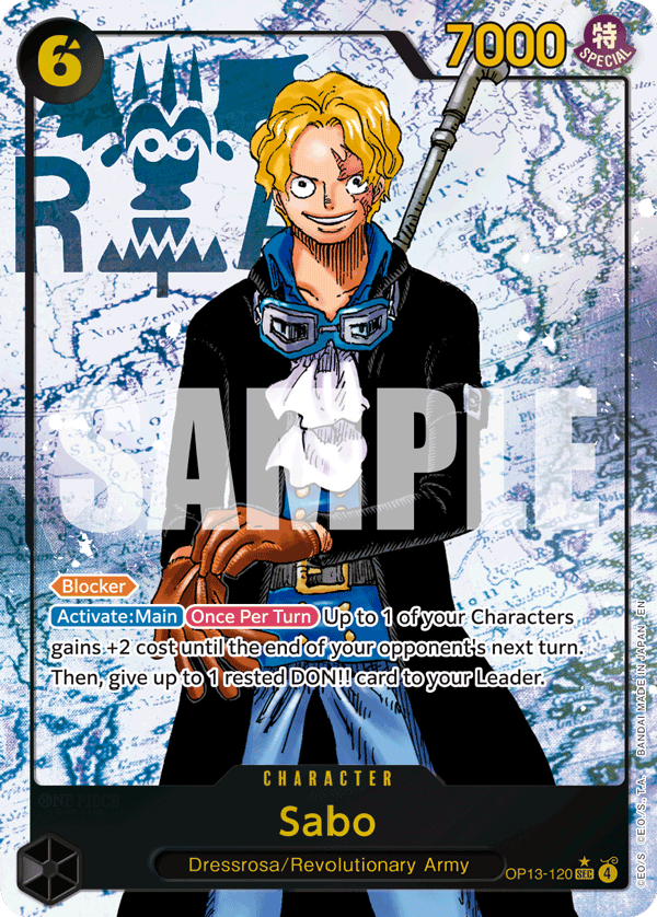 Sabo Carrying On His Will - OP-13 One Piece Card Sabo Carrying On His Will - OP-13 One Piece Card