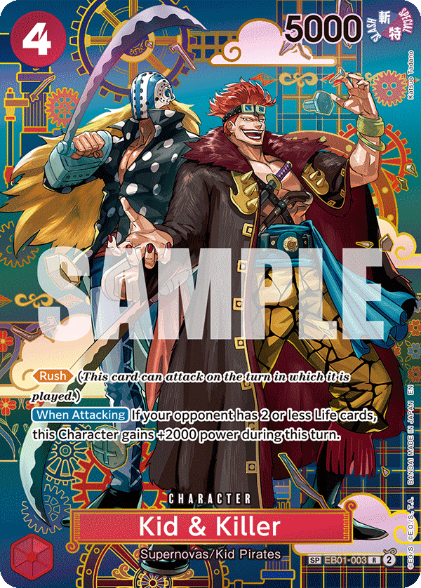 Kid & Killer The Azure Sea's Seven - OP-14 One Piece Card Kid & Killer The Azure Sea's Seven - OP-14 One Piece Card