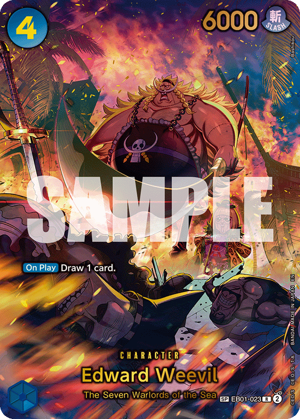 Edward Weevil The Azure Sea's Seven - OP-14 One Piece Card Edward Weevil The Azure Sea's Seven - OP-14 One Piece Card