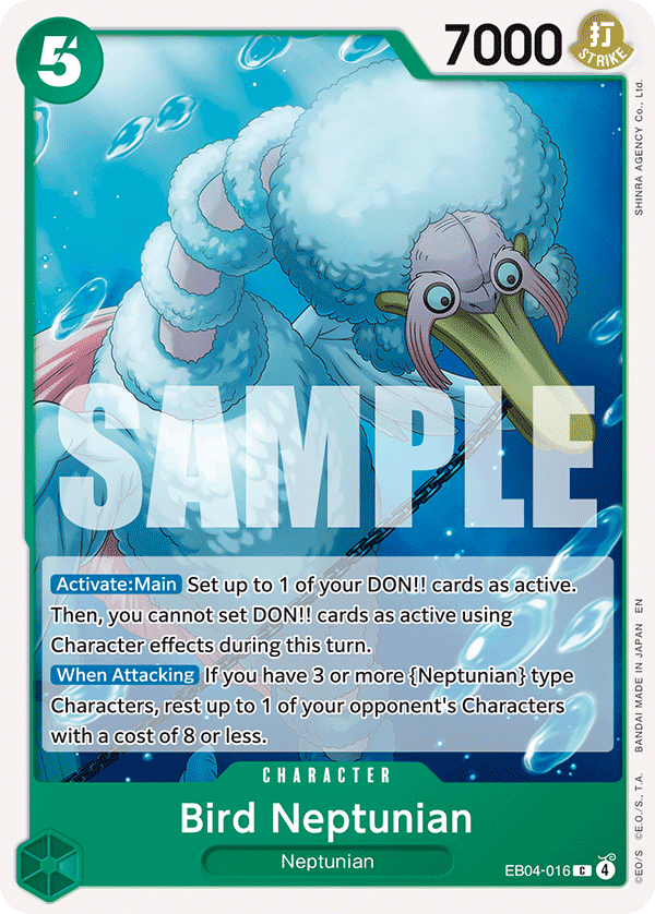 Bird Neptunian The Azure Sea's Seven - OP-14 One Piece Card Bird Neptunian The Azure Sea's Seven - OP-14 One Piece Card