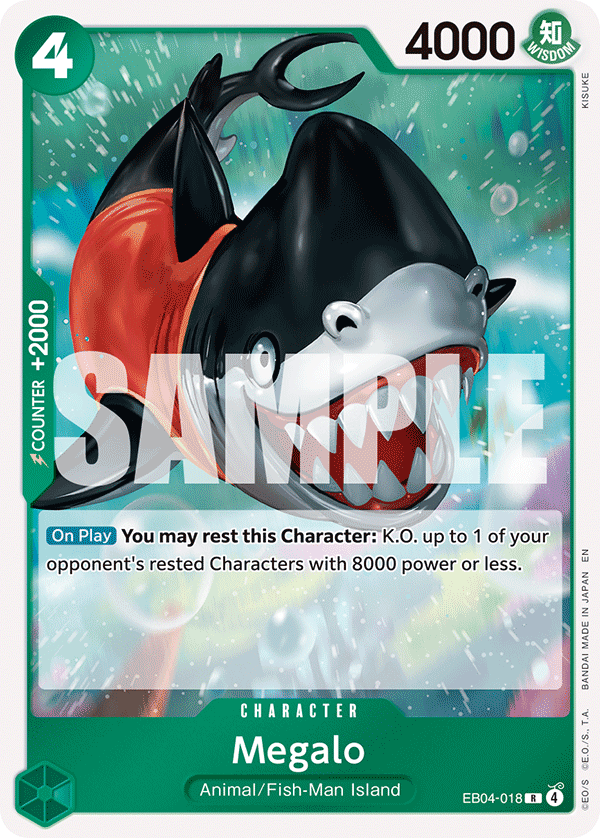 Megalo The Azure Sea's Seven - OP-14 One Piece Card Megalo The Azure Sea's Seven - OP-14 One Piece Card
