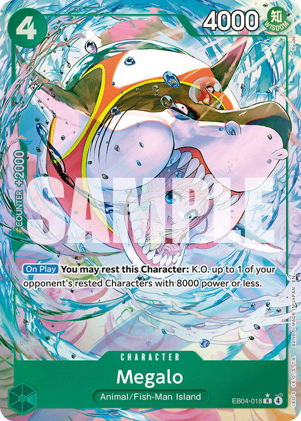 Megalo The Azure Sea's Seven - OP-14 One Piece Card Megalo The Azure Sea's Seven - OP-14 One Piece Card
