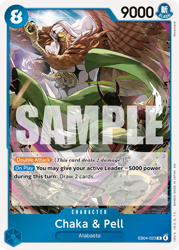 Chaka & Pell The Azure Sea's Seven - OP-14 One Piece Card Chaka & Pell The Azure Sea's Seven - OP-14 One Piece Card