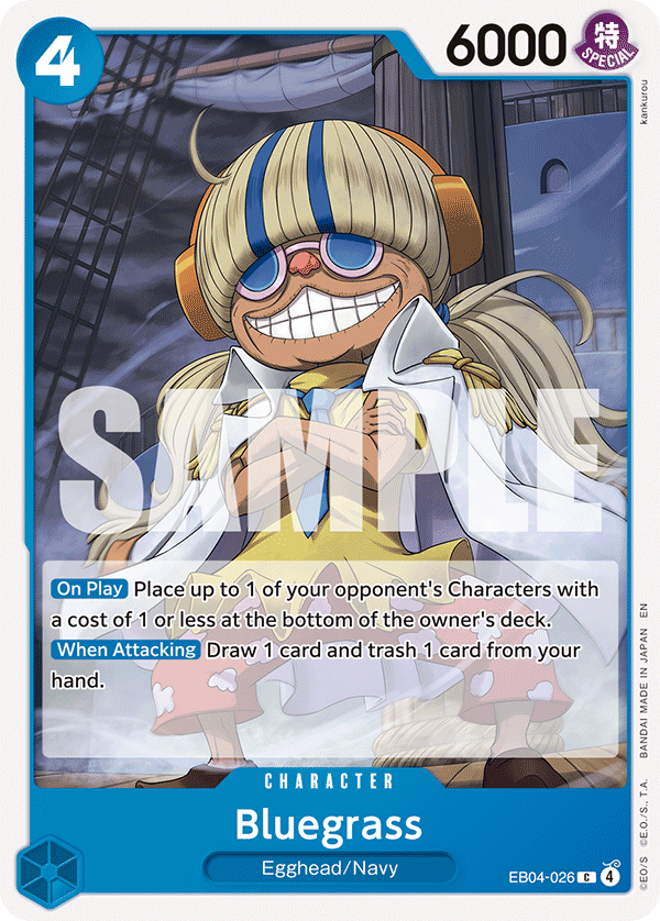 Bluegrass The Azure Sea's Seven - OP-14 One Piece Card Bluegrass The Azure Sea's Seven - OP-14 One Piece Card