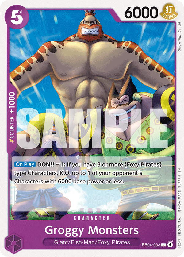 Groggy Monsters The Azure Sea's Seven - OP-14 One Piece Card Groggy Monsters The Azure Sea's Seven - OP-14 One Piece Card