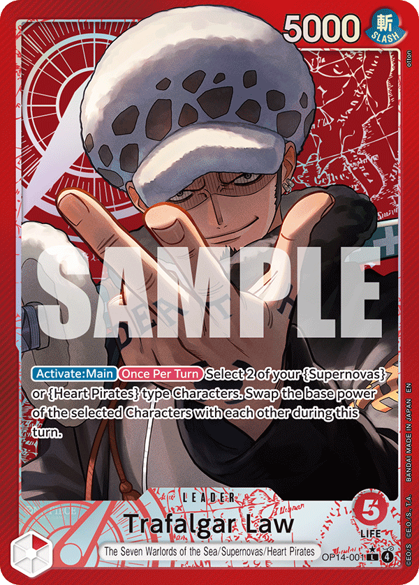 Trafalgar Law The Azure Sea's Seven - OP-14 One Piece Card Trafalgar Law The Azure Sea's Seven - OP-14 One Piece Card