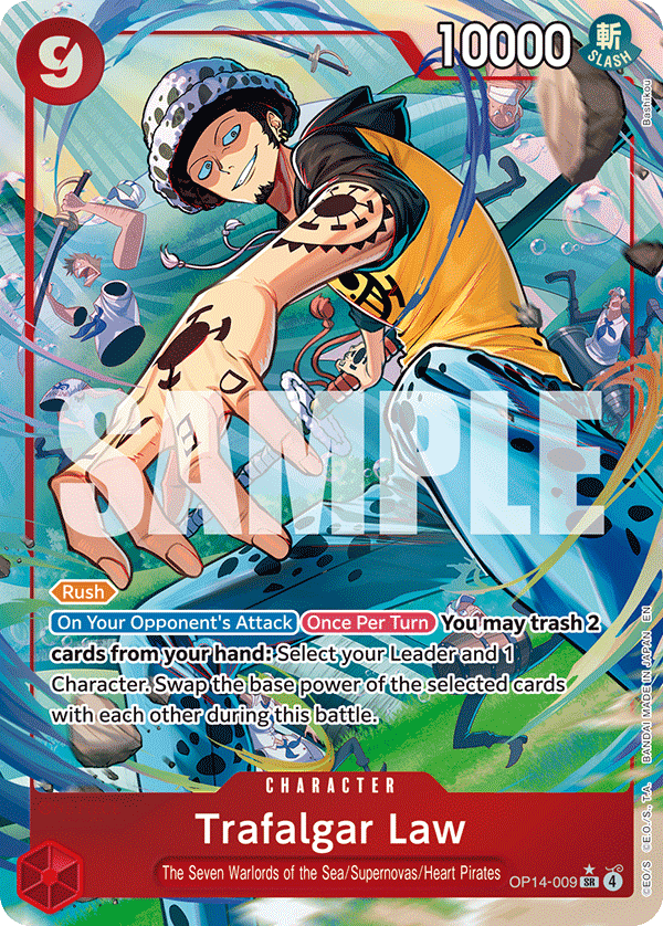 Trafalgar Law The Azure Sea's Seven - OP-14 One Piece Card Trafalgar Law The Azure Sea's Seven - OP-14 One Piece Card