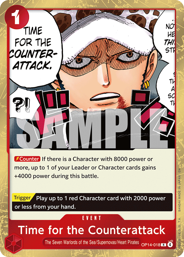Time for the Counterattack The Azure Sea's Seven - OP-14 One Piece Card Time for the Counterattack The Azure Sea's Seven - OP-14 One Piece Card