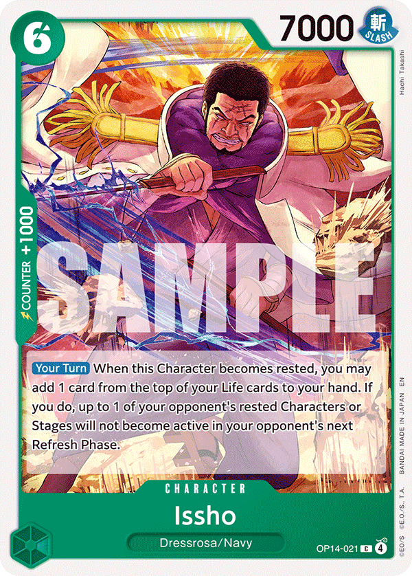 Issho The Azure Sea's Seven - OP-14 One Piece Card Issho The Azure Sea's Seven - OP-14 One Piece Card