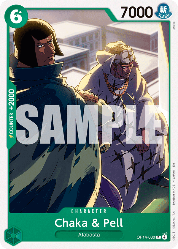 Chaka & Pell The Azure Sea's Seven - OP-14 One Piece Card Chaka & Pell The Azure Sea's Seven - OP-14 One Piece Card
