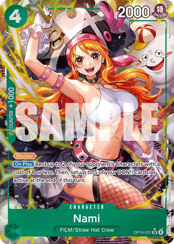 Nami The Azure Sea's Seven - OP-14 One Piece Card Nami The Azure Sea's Seven - OP-14 One Piece Card