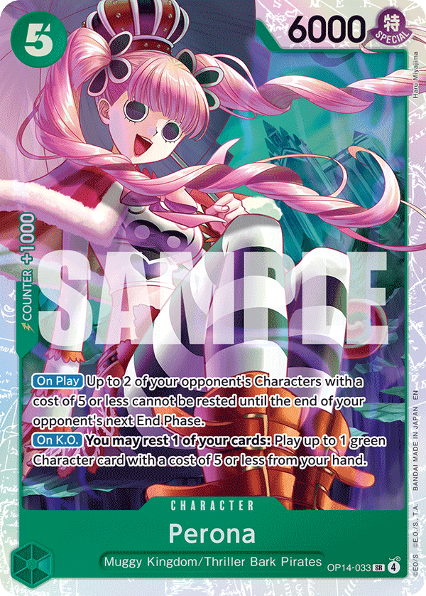 Perona The Azure Sea's Seven - OP-14 One Piece Card Perona The Azure Sea's Seven - OP-14 One Piece Card