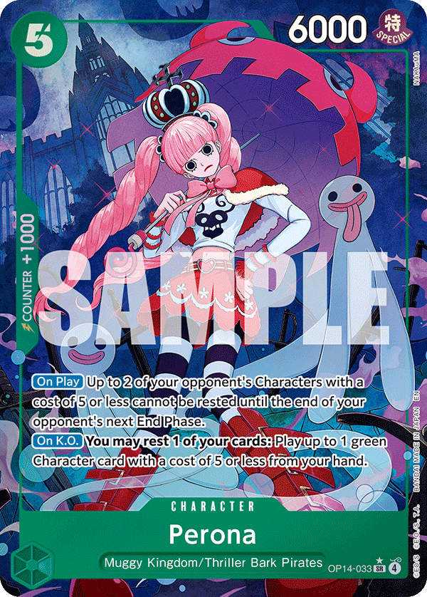 Perona The Azure Sea's Seven - OP-14 One Piece Card Perona The Azure Sea's Seven - OP-14 One Piece Card
