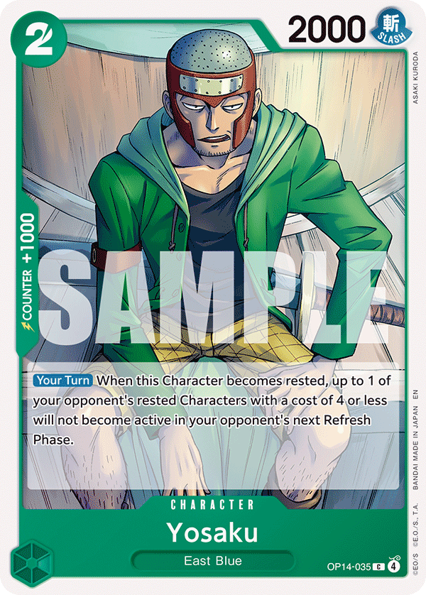 Yosaku The Azure Sea's Seven - OP-14 One Piece Card Yosaku The Azure Sea's Seven - OP-14 One Piece Card