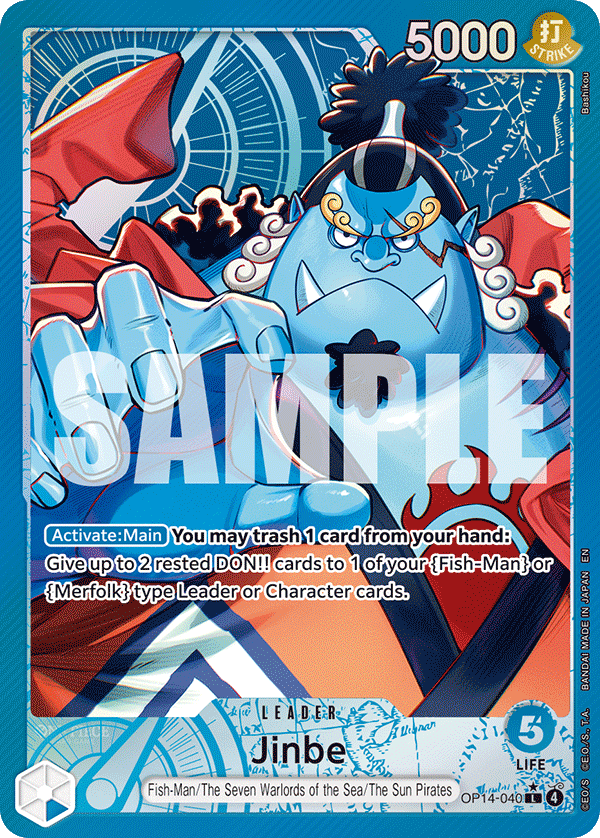 Jinbe The Azure Sea's Seven - OP-14 One Piece Card Jinbe The Azure Sea's Seven - OP-14 One Piece Card
