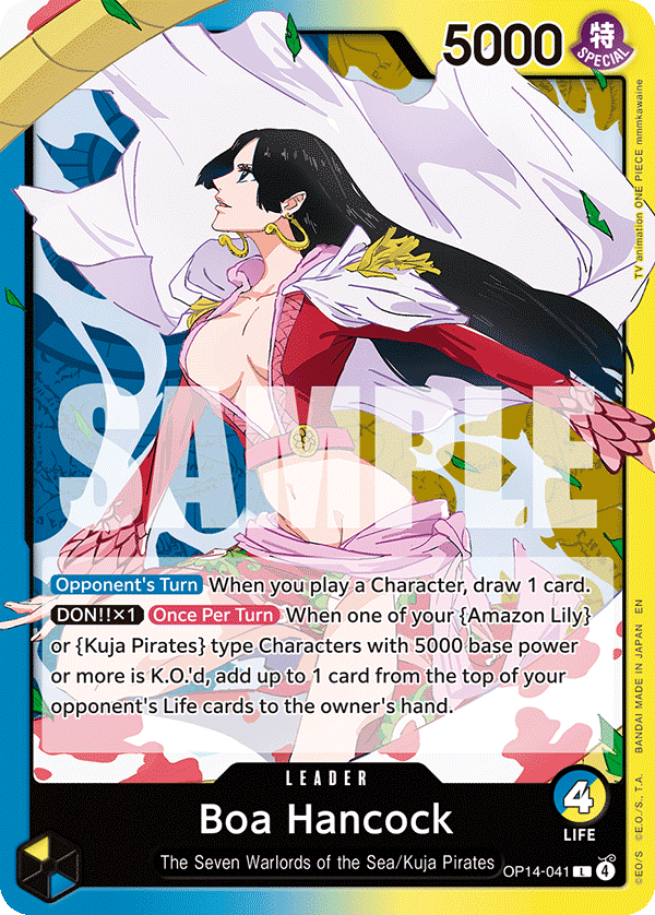 Boa Hancock The Azure Sea's Seven - OP-14 One Piece Card Boa Hancock The Azure Sea's Seven - OP-14 One Piece Card