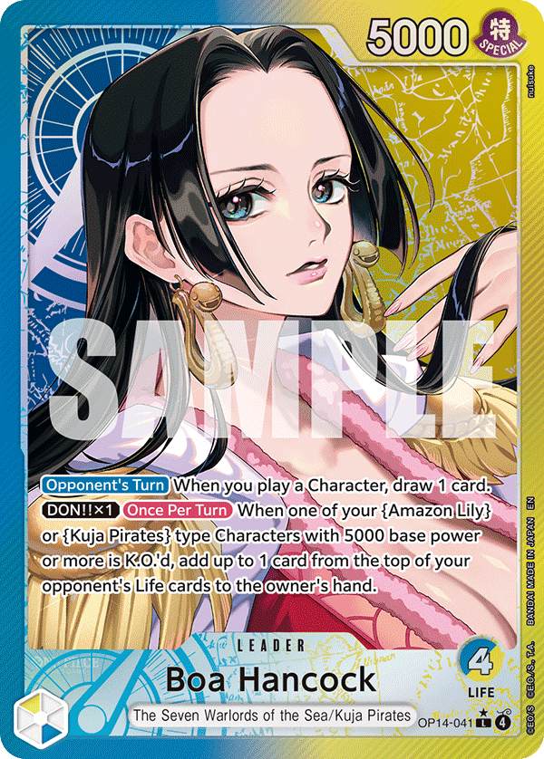 Boa Hancock The Azure Sea's Seven - OP-14 One Piece Card Boa Hancock The Azure Sea's Seven - OP-14 One Piece Card