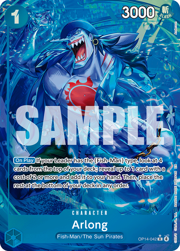 Arlong The Azure Sea's Seven - OP-14 One Piece Card Arlong The Azure Sea's Seven - OP-14 One Piece Card