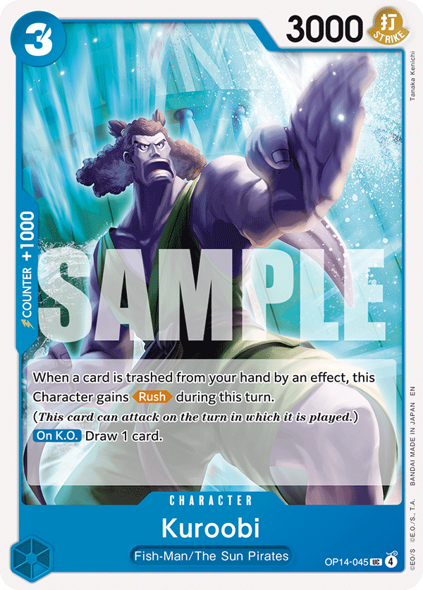Kuroobi The Azure Sea's Seven - OP-14 One Piece Card Kuroobi The Azure Sea's Seven - OP-14 One Piece Card