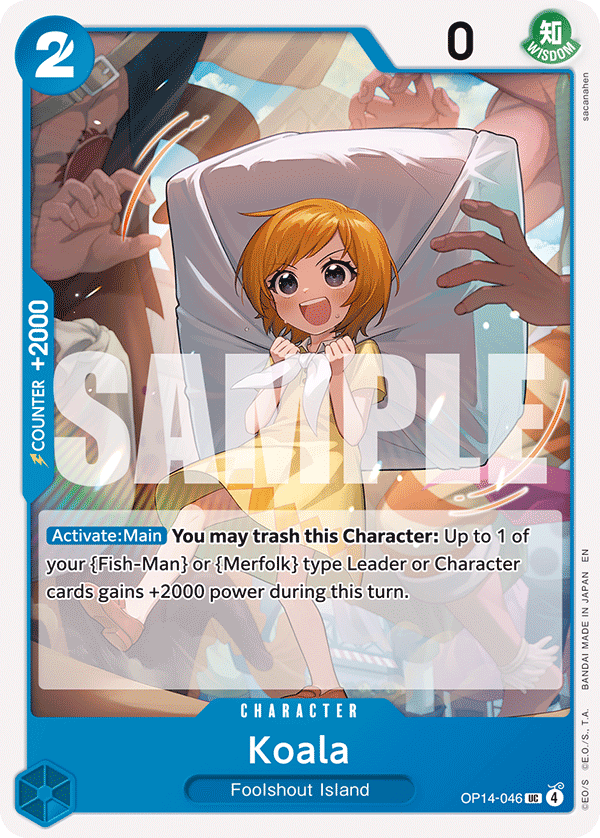 Koala The Azure Sea's Seven - OP-14 One Piece Card Koala The Azure Sea's Seven - OP-14 One Piece Card