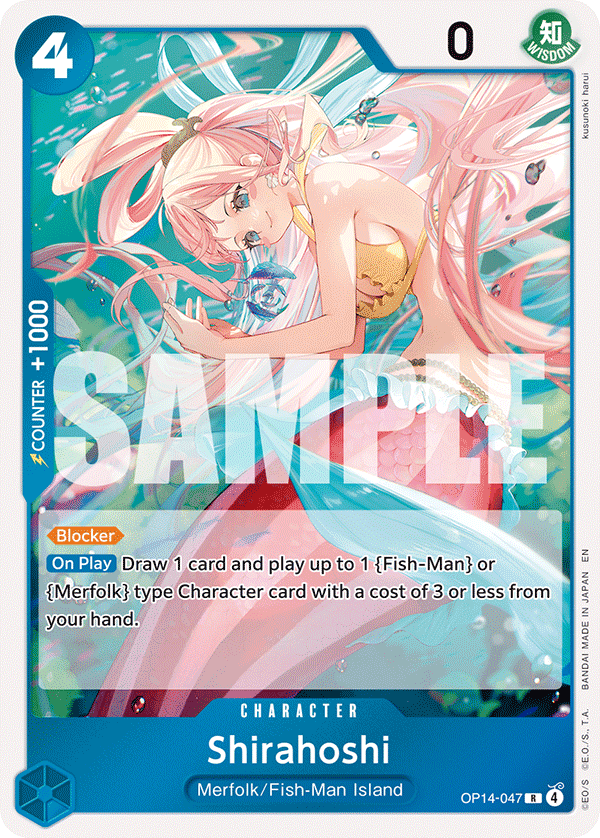 Shirahoshi The Azure Sea's Seven - OP-14 One Piece Card Shirahoshi The Azure Sea's Seven - OP-14 One Piece Card