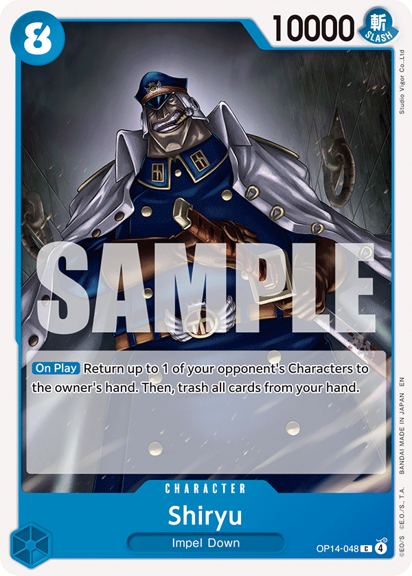 Shiryu The Azure Sea's Seven - OP-14 One Piece Card Shiryu The Azure Sea's Seven - OP-14 One Piece Card