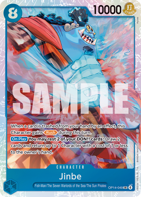 Jinbe The Azure Sea's Seven - OP-14 One Piece Card Jinbe The Azure Sea's Seven - OP-14 One Piece Card