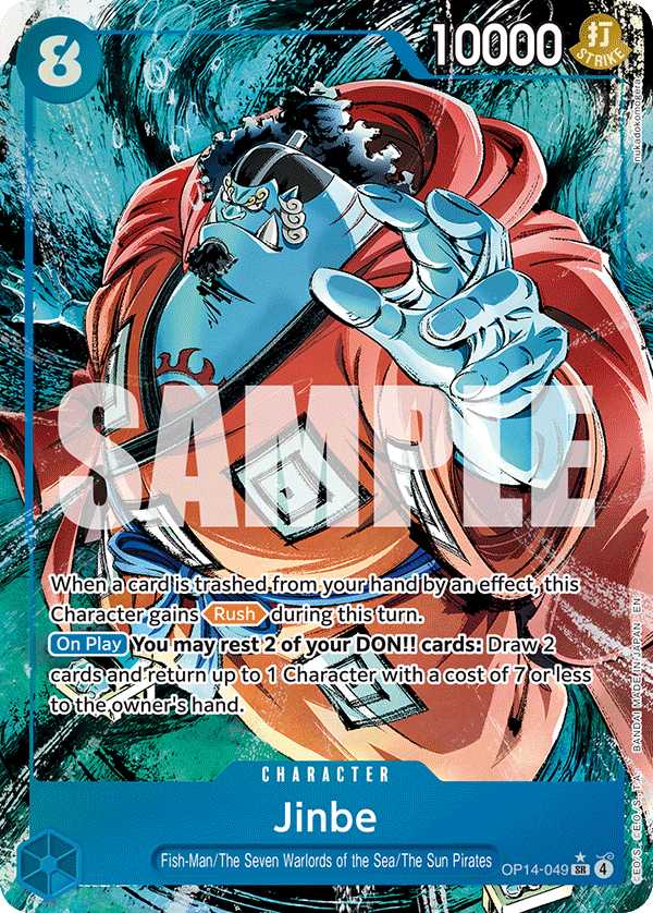 Jinbe The Azure Sea's Seven - OP-14 One Piece Card Jinbe The Azure Sea's Seven - OP-14 One Piece Card