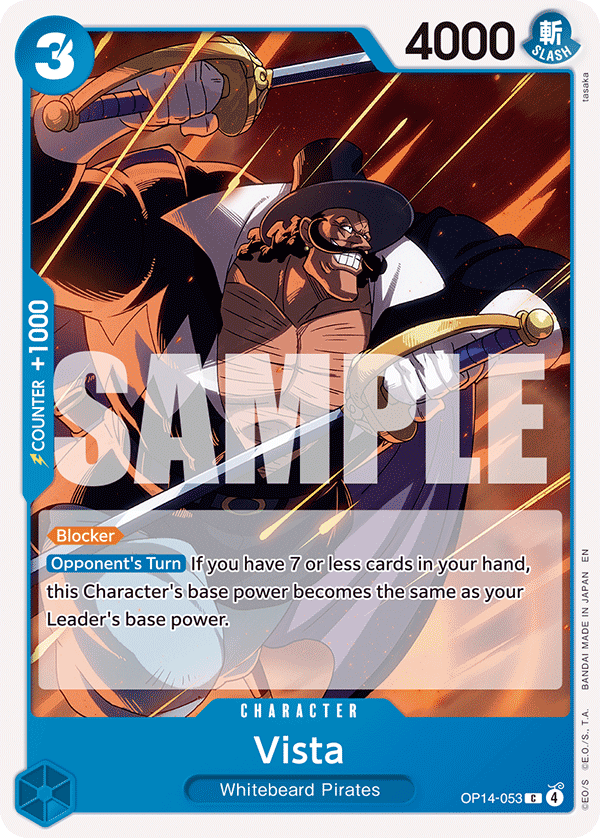 Vista The Azure Sea's Seven - OP-14 One Piece Card Vista The Azure Sea's Seven - OP-14 One Piece Card