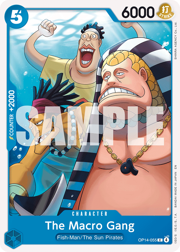 The Macro Gang The Azure Sea's Seven - OP-14 One Piece Card The Macro Gang The Azure Sea's Seven - OP-14 One Piece Card