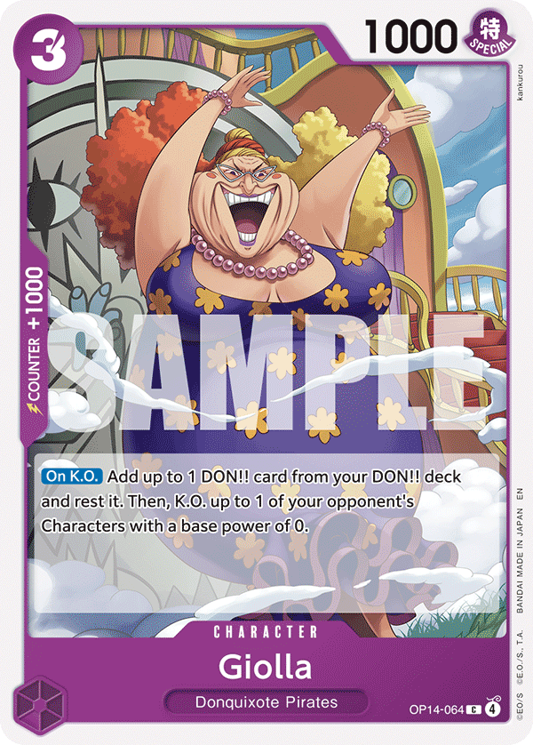 Giolla The Azure Sea's Seven - OP-14 One Piece Card Giolla The Azure Sea's Seven - OP-14 One Piece Card