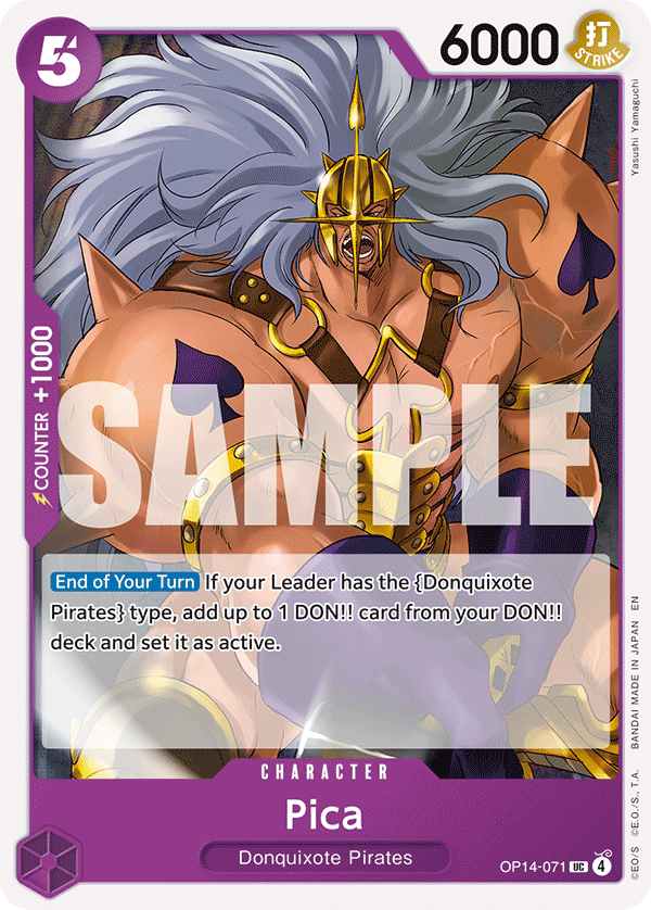 Pica The Azure Sea's Seven - OP-14 One Piece Card Pica The Azure Sea's Seven - OP-14 One Piece Card