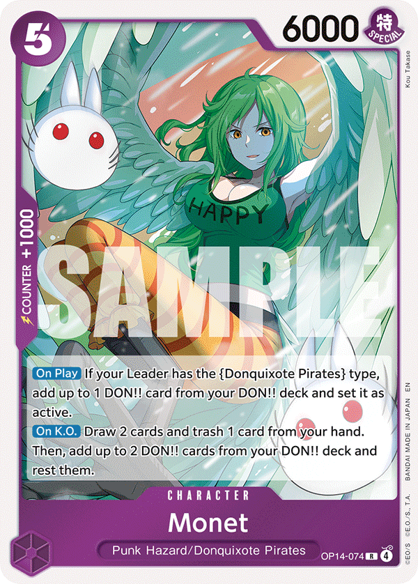 Monet The Azure Sea's Seven - OP-14 One Piece Card Monet The Azure Sea's Seven - OP-14 One Piece Card