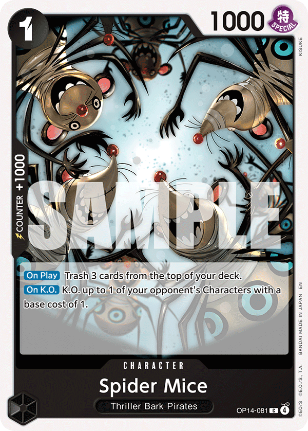 Spider Mice The Azure Sea's Seven - OP-14 One Piece Card Spider Mice The Azure Sea's Seven - OP-14 One Piece Card