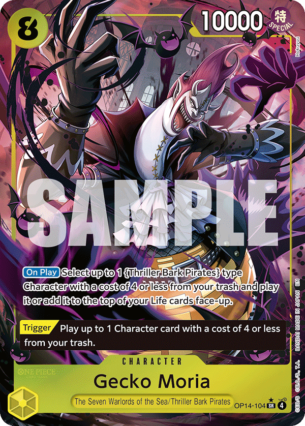 Gecko Moria The Azure Sea's Seven - OP-14 One Piece Card Gecko Moria The Azure Sea's Seven - OP-14 One Piece Card