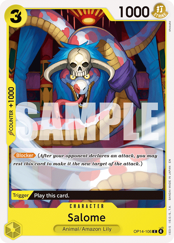 Salome The Azure Sea's Seven - OP-14 One Piece Card Salome The Azure Sea's Seven - OP-14 One Piece Card