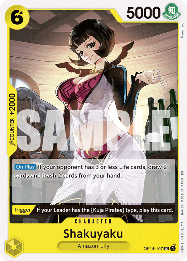 Shakuyaku The Azure Sea's Seven - OP-14 One Piece Card Shakuyaku The Azure Sea's Seven - OP-14 One Piece Card