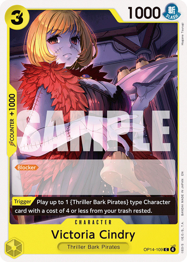 Victoria Cindry The Azure Sea's Seven - OP-14 One Piece Card Victoria Cindry The Azure Sea's Seven - OP-14 One Piece Card