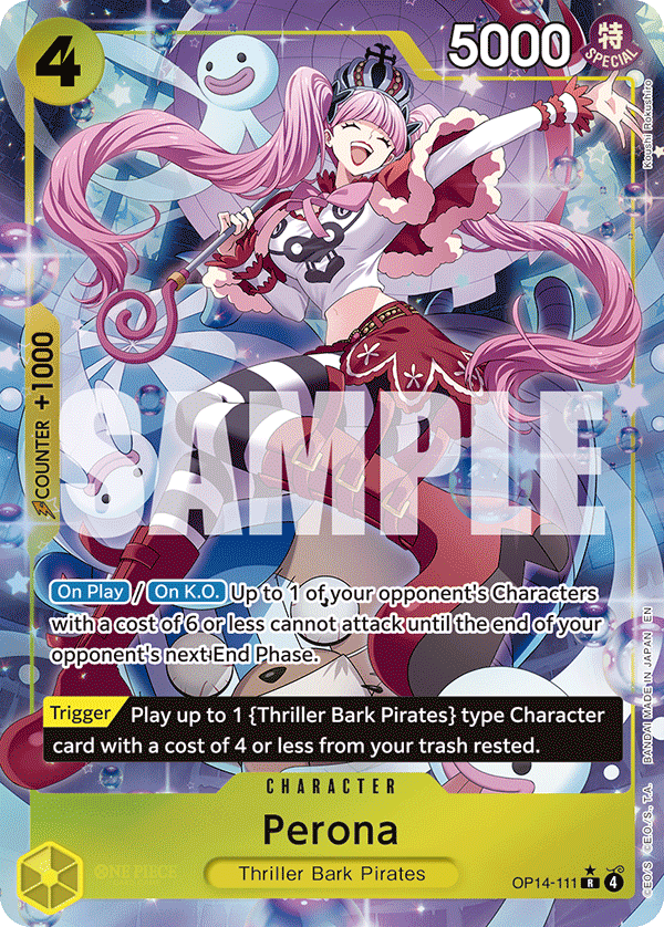 Perona The Azure Sea's Seven - OP-14 One Piece Card Perona The Azure Sea's Seven - OP-14 One Piece Card