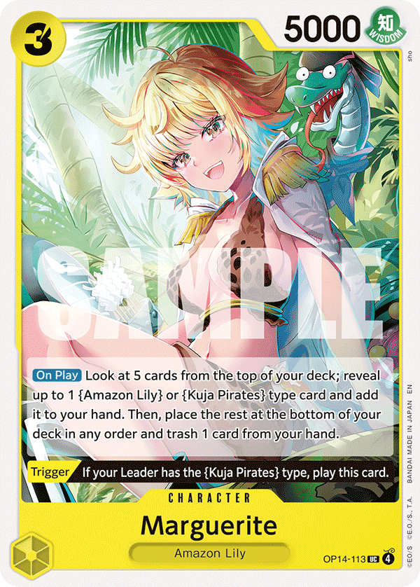 Marguerite The Azure Sea's Seven - OP-14 One Piece Card Marguerite The Azure Sea's Seven - OP-14 One Piece Card