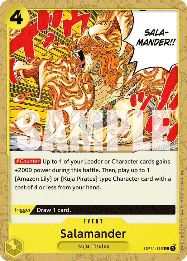 Salamander The Azure Sea's Seven - OP-14 One Piece Card Salamander The Azure Sea's Seven - OP-14 One Piece Card