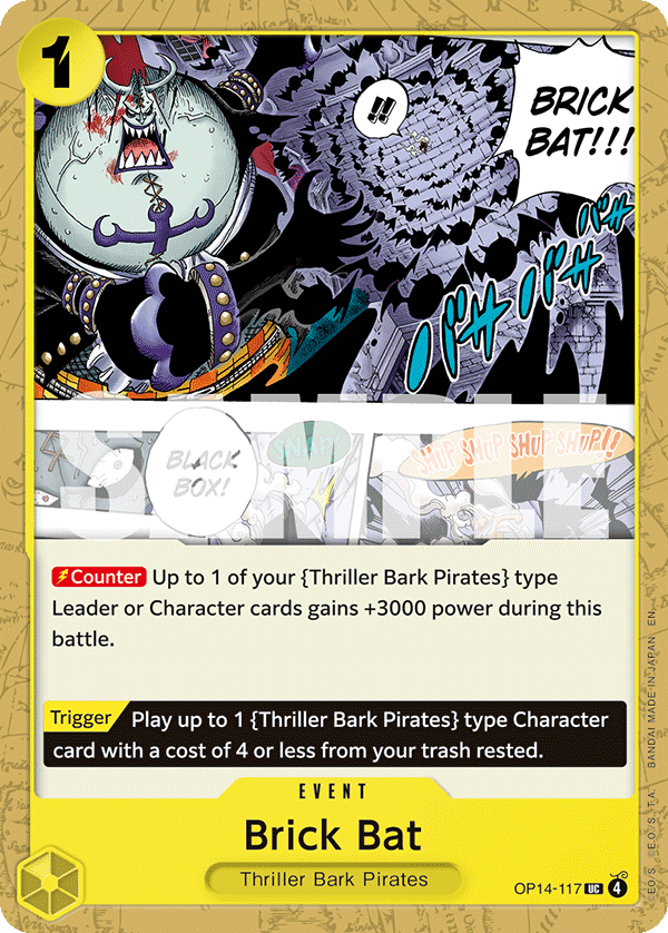 Brick Bat The Azure Sea's Seven - OP-14 One Piece Card Brick Bat The Azure Sea's Seven - OP-14 One Piece Card