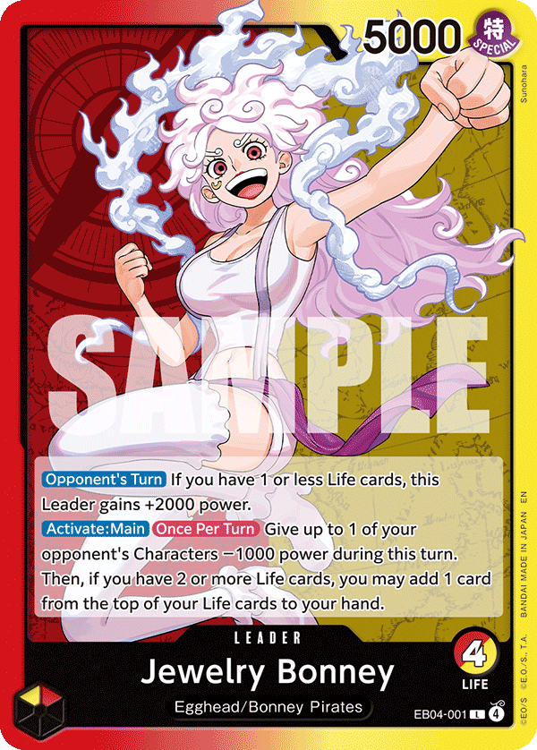 Jewelry Bonney Adventure On Kami's Island - OP-15 One Piece Card Jewelry Bonney Adventure On Kami's Island - OP-15 One Piece Card